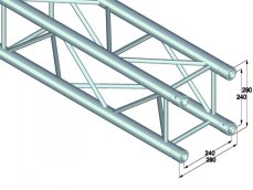 Alutruss Quadlock QL-ET34-710 4-way cross beam