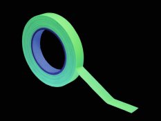 Gaffa páska 19mm x 25m neonově žlutá, UV aktivní
